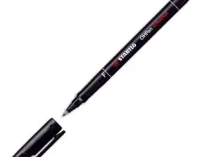 STYLO-FEUTRE STABILO OHP PEN SOLUBLE POINTE FINE 0.7MM MULTI-SUPPORTS EFFAÇABLE GRIP ERGONOMIQUE COLORIS NOIR