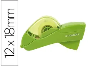 DEVIDOIR Q-CONNECT AUTOMATIQUE PLASTIQUE VERT    RUBAN ADHESIF 12MM ET 19MM 2  RUBANS INCLUS