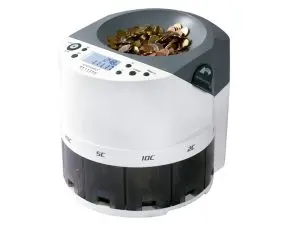 COMPTEUSE TRIEUSE MONNAIE Q-CONNECT ELECTRONIQUE        450U/MINUTE CAPACITE 1000U    290X310X290MM 6,3KG