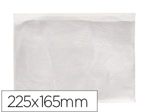POCHETTE PORTE-DOCUMENTS Q-CONNECT AUTO-ADHESIVE       TRANSPARENTE 225X165MM PAQUET 100 UNITES