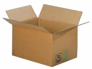 CAISSE AMERICAINE LNE10 CARTON ONDULE SIMPLE          CANNELURE 35X27,5X33CM