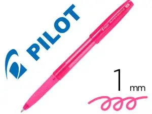 STYLO-BILLE PILOT SUPER GRIP G NEON CAPUCHON POINTE        MOYENNE BILLE                 ULTRA-RESISTANTE CORPS ET
