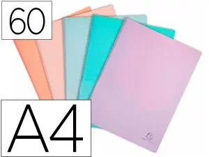 PROTEGE-DOCUMENTS EXACOMPTA AQUAREL POLYPROPYLENE         SEMI-RIGIDE 60 POCHETTES 120  VUES