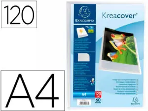 PROTEGE-DOCUMENTS PERSONNALISABLE EXACOMPTA     KREACOVER POLYPROPYLENE       SEMI-RIGIDE A4 24X32CM 120
