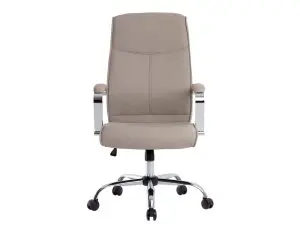 FAUTEUIL DE DIRECTION Q-CONNECT MODENA SIMILI CUIR BASE ACIER CHROME HAUTEUR MAX 1210MM LARGEUR 630MM PROF 680MM GRIS