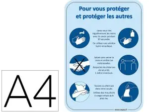 AFFICHE CEP LES GESTES BARRIERES FORMAT A4