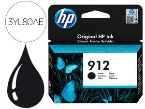 CARTOUCHE ENCRE HP 912 OFFICEJET 8010 / 8020 / 8035  COULEUR NOIR 300 PAGES