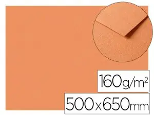 PAPIER DESSIN CLAIREFONTAINE A GRAIN 160G 1 SURFACE        GRAINEE 1 LISSE 50X65CM       PAQUET 25F COLORIS MARRON