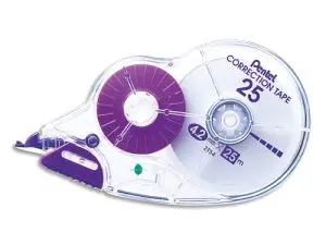 CORRECTEUR PENTEL RUBAN FORMATECONOMIQUE 4,2MMX25M CAPUCHON PROTECTION FORME ERGONOMIQUE REECRITURE INMEDIATE