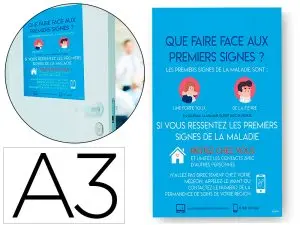 AFFICHES ADHESIVES AVERY AMOVIBLES SYMPTOME A3