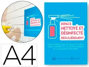AFFICHES ADHESIVES AVERY AMOVIBLE ESPACE NETTOY A4