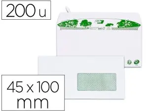 ENVELOPPE GPV DL BANDE DE PROTECTION 80G RECYCLES BLANCHE BOITE DE 200 FENETRE 45X100MM