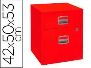 CAISSON MOBILE MT INTERNATIONAL BISLEY METAL 2  TIROIRS COULISSANTS SERRURE   ROULETTES 42X50X53CM COLORIS