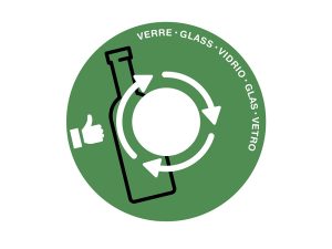 COUVERCLE CEP TRI SELECTIF VERRE ADAPTABLE SUR MAXI      CORBEILLE OUVERTURE CENTRALE  COLORIS VERT
