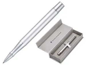 ROLLER BELIUS UNSTOPPABLE MONOCHROME ALUMINIUM ENCRE    NOIRE COLORIS ARGENT DANS     COFFRET CADEAU