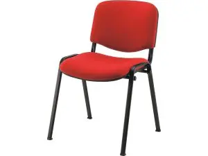 CHAISE VISITEUR MT INTERNATIONAL PIED NOIR ROUGE