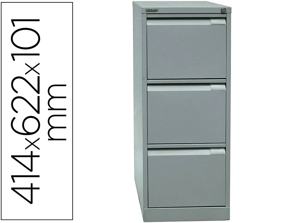 CLASSEUR EOL 3 TIROIRS POUR DOSSIER SUSPENDU 414X622X101MM COLORIS GRIS ANTRACITHE