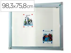 VITRINE AFFICHAGE VANERUM EXTERIEUR FOND METAL GLACE COULISSANTE 9 FEUILLES