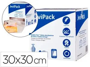 BOITE DISTRIBUTRICE AIRCAP FILM A BULLE 30X30CM BOITE DE 166 FEUILLES