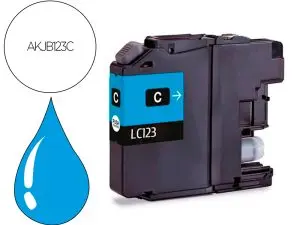 CARTOUCHE HYPERBURO JET ENCRE COMPATIBLE BROTHER LC123 CY