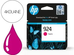CARTOUCHE HP JET D'ENCRE ORIGINAL 924 4K0U4NE 400 PAGES COLORIS MAGENTA