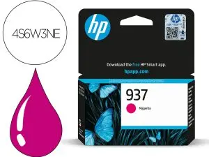 CARTOUCHE HP JET D'ENCRE ORIGINAL 937 4S6W3NE 800 PAGES COLORIS MAGENTA