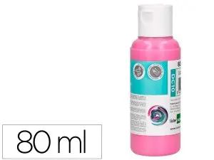 PEINTURE ACRYLIQUE LIDERPAPEL COLORIS ROSE BOUTEILLE 80ML