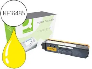 TONER Q-CONNECT COMPATIBLE BROTHER TN328Y POUR IMPRIMANTES HL4570CDW DCP9270CDN MFC 9970CDW JAUNE 6000P