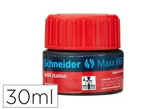 RECHARGE SCHNEIDER MAXX 660 SURLIGNEUR JOB AUTOMATIQUE    30ML COLORIS ROUGE