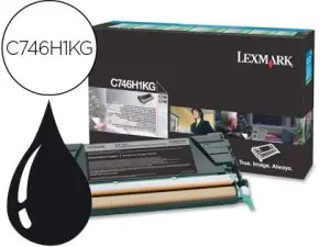 TONER LASER LEXMARK C746H1KG POUR C746/C748 COULEUR NOIR 12000P