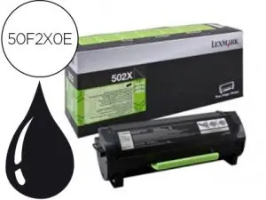 TONER LASER LEXMARK 50F2X0E POUR MS410/415/510/610 COULEUR NOIR 10000P