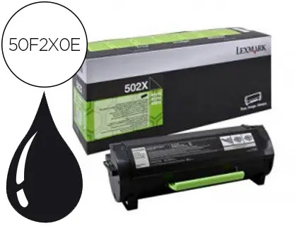 TONER LASER LEXMARK 50F2X0E POUR MS410/415/510/610 COULEUR NOIR 10000P