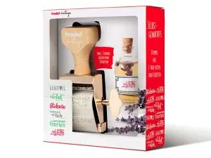 KIT TAMPON TRODAT VINTAGE FAIT MAISON 1 TAMPON+1        ENCREUR+ ETIQUETTES