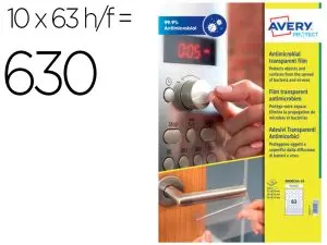 STICKERS AVERY ROND ANTIMICROBIENS AHESIFS        PERMANENTS TAILLES ASSORTIES  BOITE DE 630