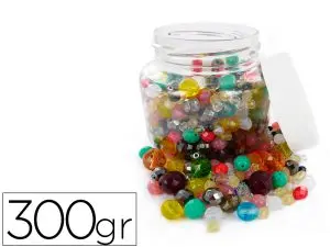 PERLE EN VERRE LAQUEE COLORIS DIMENSIONS ASSORTIS BOCAL DE  300G