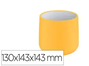 POT POUR PLANTE LEITZ COSY CERAMIQUE DIMENSIONS: 130 X   143 X 143 MM COLORIS JAUNE