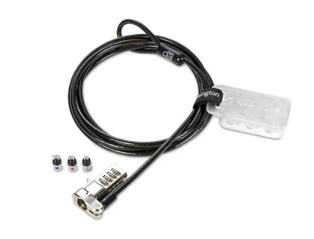 CABLE DE SECURITE KENSINGTON UNIVERSEL 3 EN 1 A COMBINAISON REINITIALISABLE