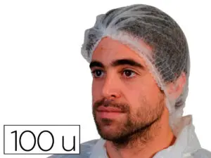 CHARLOTTE A CLIP COLDIS BLANCHE POLYPROPYLENE NON TISSE BOITE DE 100 UNITES