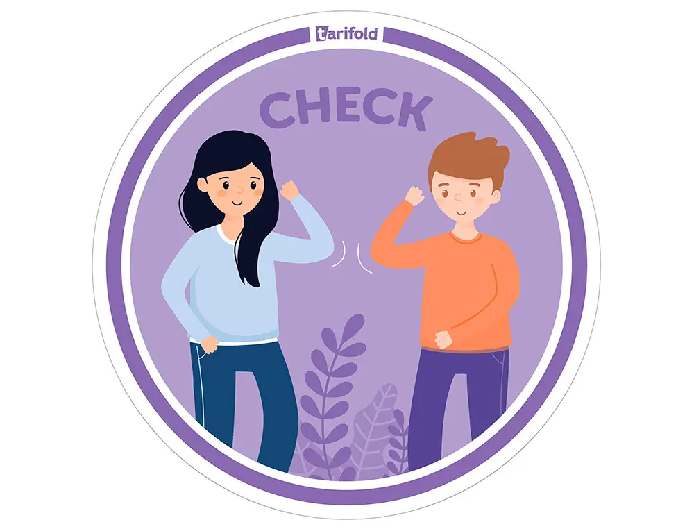 AUTO-COLLANT TARIFOLD CHECK DU COUDE 250MM SACHET DE 2