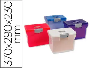 VALISETTE PIERRE HENRY POLYPROPYLENE 370X290X230MM 5 DOSSIER SUSPENDUS FOND V      POIGNEE ESCAMOTABLE -