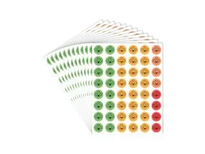 PACK DE 576 GOMMETTES SODERTEX  17 X 22 CM - 12     PLANCHES - COLORIS ASSORTIS