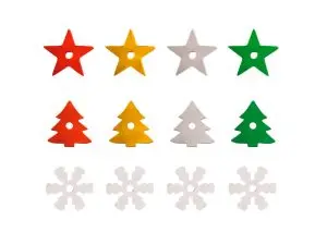 SEQUINS SODERTEX NOEL - 190 G - 7 MM - 5 COLORIS ASSORTIS