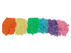 SEQUINS SODERTEX PASTEL 180 GR - 6 MM - 6 X 30 GR - 3000 PCS - 6 COLORIS