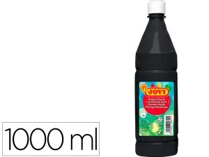 GOUACHE JOVI LIQUIDE BOUTEILLE 1000 ML. NOIR.