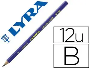 CRAYON GRAPHITE LYRA D'INITIATION À L'ÉCRITURE CORPS TRIANGULAIRE MINE B 4MM DIAMÈTRE 9MM