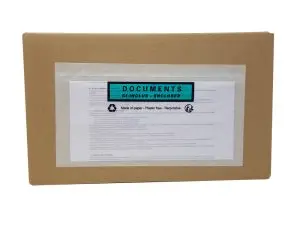 POCHETTE ADHESIVE PAPER LIST PORTE-DOCUMENTS CRISTAL DL P/100