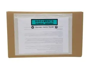 POCHETTE ADHESIVE PAPER LIST PORTE-DOCUMENTS CRISTAL C5 P/100