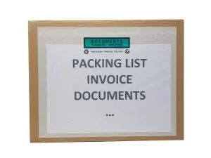 POCHETTE ADHESIVE PAPER LIST PORTE-DOCUMENTS CRISTAL C4 P/100
