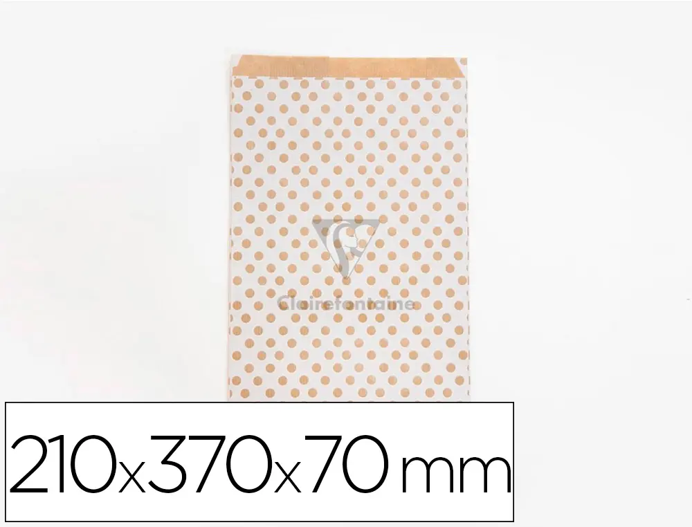 POCHETTES KRAFT FOND BLANC 50G/M 21X37+7 CM SACHET DE 50 UN