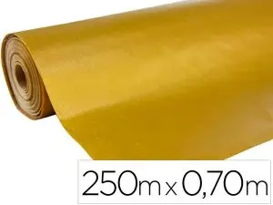 ROULEAU PAPIER CADEAU KRAFT RECYCLE AUX MOTIFS            CLAIREFONTAINE  OR 250M X     0,70M  60G.